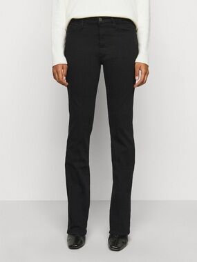 Frame Denim Le Mini Boot Casual Black Mid-Rise Boot Cut Jeans